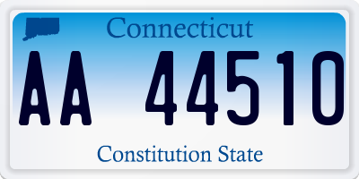 CT license plate AA44510