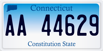 CT license plate AA44629