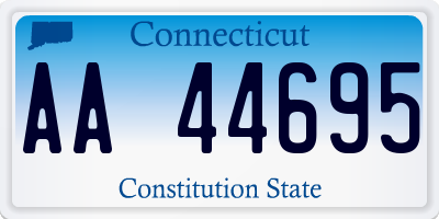 CT license plate AA44695