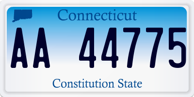 CT license plate AA44775