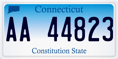 CT license plate AA44823