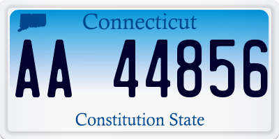 CT license plate AA44856