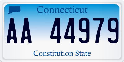 CT license plate AA44979