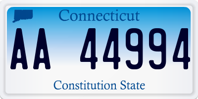 CT license plate AA44994