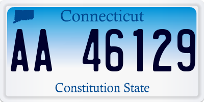 CT license plate AA46129