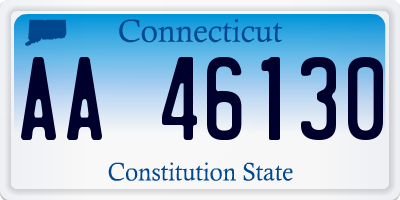 CT license plate AA46130