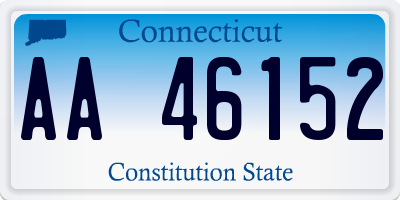 CT license plate AA46152