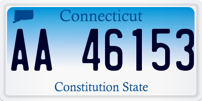 CT license plate AA46153