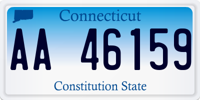 CT license plate AA46159