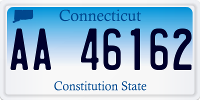 CT license plate AA46162