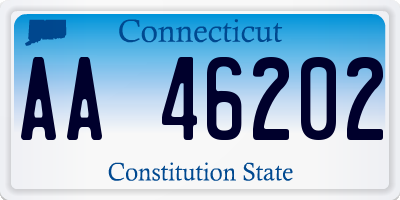 CT license plate AA46202