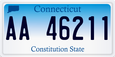 CT license plate AA46211