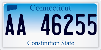 CT license plate AA46255