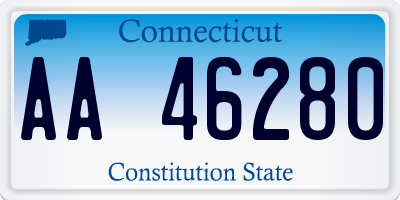 CT license plate AA46280
