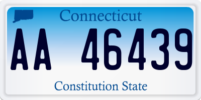 CT license plate AA46439