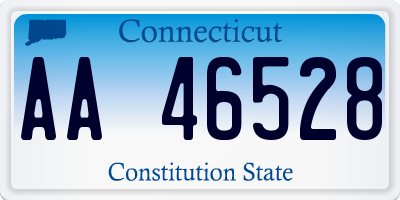 CT license plate AA46528