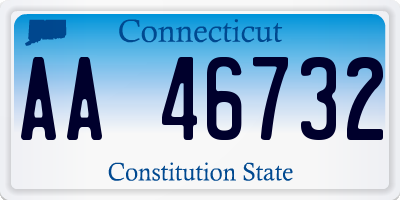 CT license plate AA46732