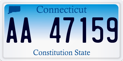 CT license plate AA47159