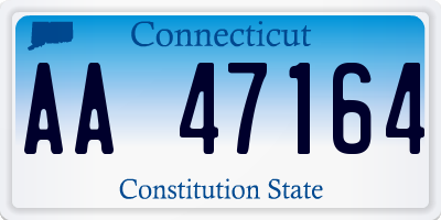 CT license plate AA47164