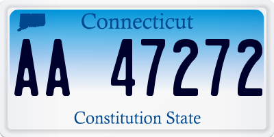 CT license plate AA47272