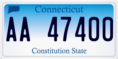 CT license plate AA47400