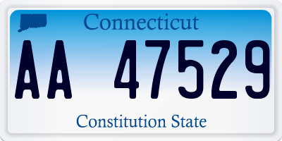 CT license plate AA47529