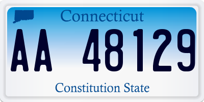 CT license plate AA48129