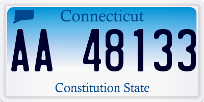 CT license plate AA48133