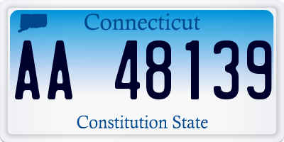 CT license plate AA48139