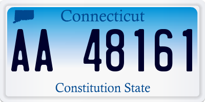 CT license plate AA48161