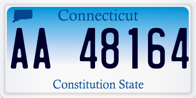 CT license plate AA48164