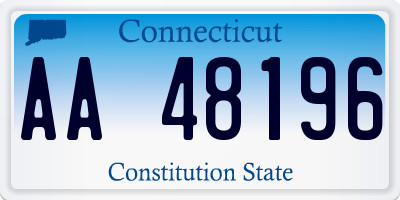 CT license plate AA48196