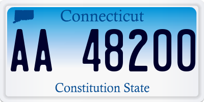 CT license plate AA48200