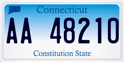 CT license plate AA48210