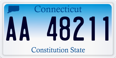 CT license plate AA48211