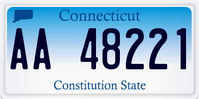 CT license plate AA48221