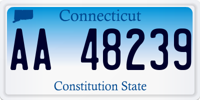 CT license plate AA48239