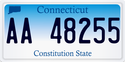 CT license plate AA48255