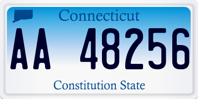 CT license plate AA48256