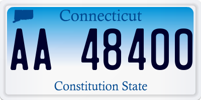 CT license plate AA48400
