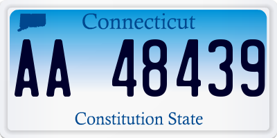 CT license plate AA48439