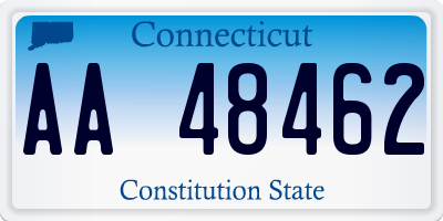 CT license plate AA48462