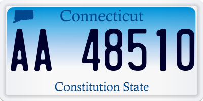 CT license plate AA48510