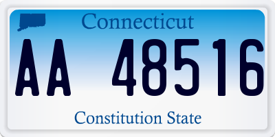 CT license plate AA48516