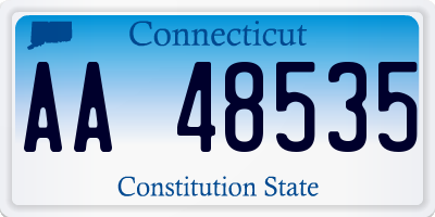 CT license plate AA48535