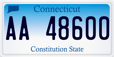 CT license plate AA48600