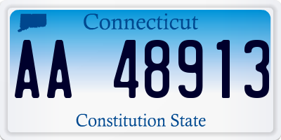 CT license plate AA48913
