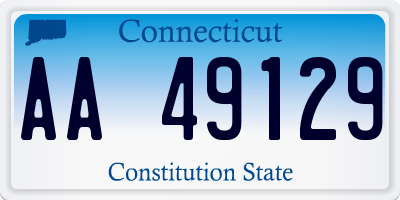 CT license plate AA49129