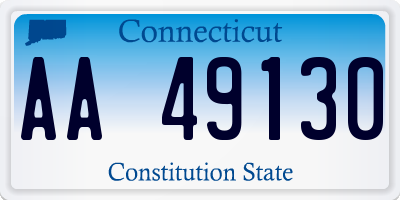 CT license plate AA49130