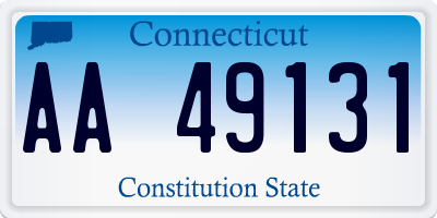 CT license plate AA49131